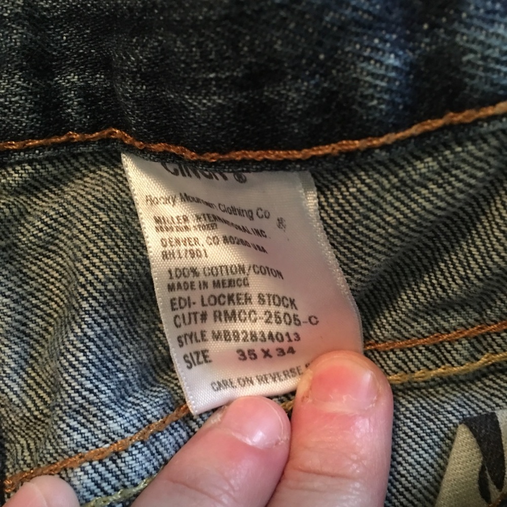Cinch white label 35x34 jeans